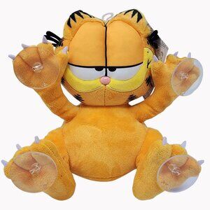 Garfield Plush Toy With Suction Cups 8" Officially Licensed Nickelodeon NEW